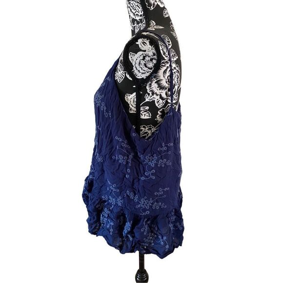 Maurices Embroidered Cami Tank Top Ruffle Trim Casual - Picture 3 of 12